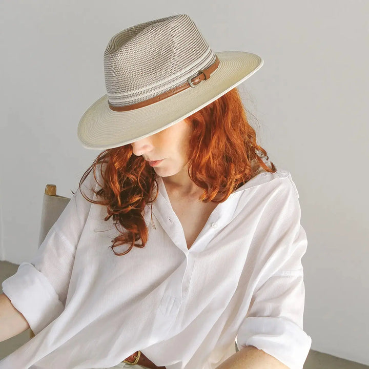 Bella Fedora Stone-Ivory Sunhat House of Ord Cape Town