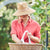 360FIVE Everyday Hat - Butterfly Ponytail Fedora Gardening Women's Wide Brim Sun Hat