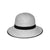 Anna Bucket M-L: 58 Cm / Zwart/witte zon hoed