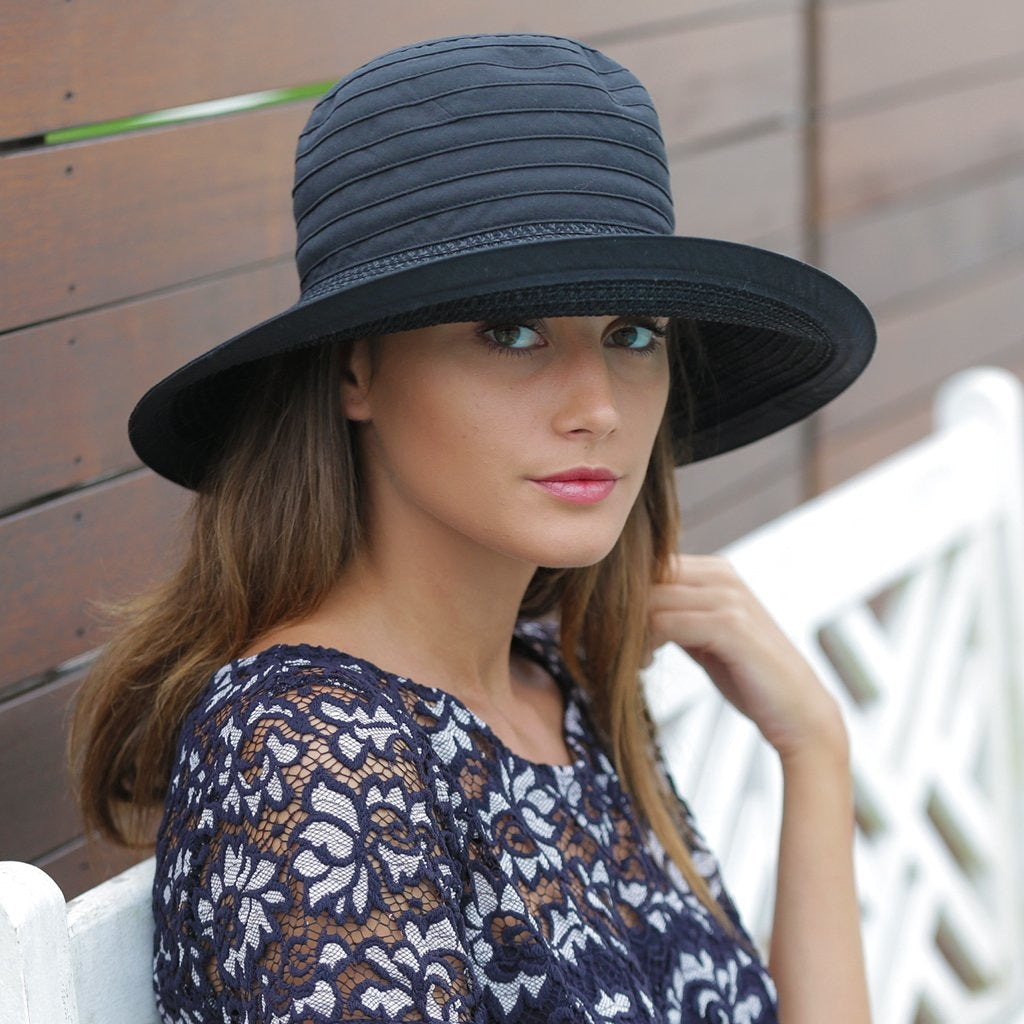 Mia  Elegant Wide Brim Handwoven Raffia Sun Hat – SUNHATS EUROPE