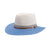 Bella M-L: 58 cm / Ivory/blauwe zon hoed