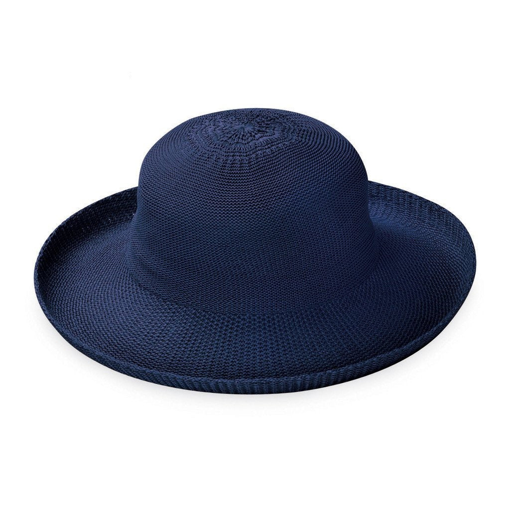 Breton M-L : 58 Cm / Chapeau de soleil bleu marine