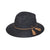Caroline Fedora M-L: 58 Cm / Gemengd Zwart Zon hoed