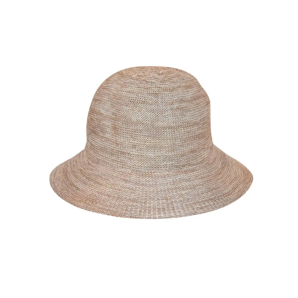 Lizzie M-L: 58 Cm / Gemengde zonnehoed Camel