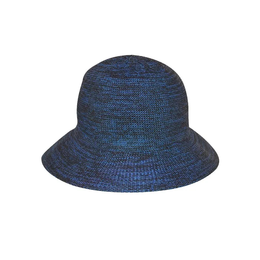 Lizzie M-L: 58 Cm / Gemengde marine zonnehoed