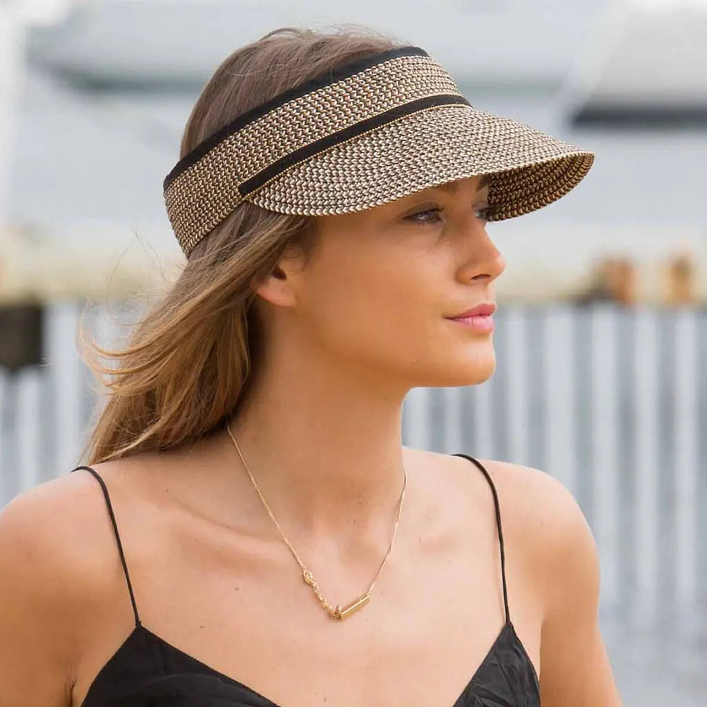 Bianca Visor Piek Strandzonnehoed