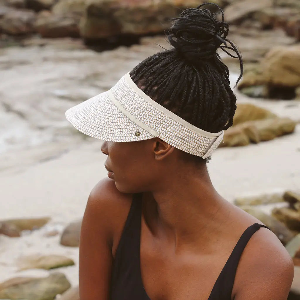 Bianca Visor Piek Strandzonnehoed